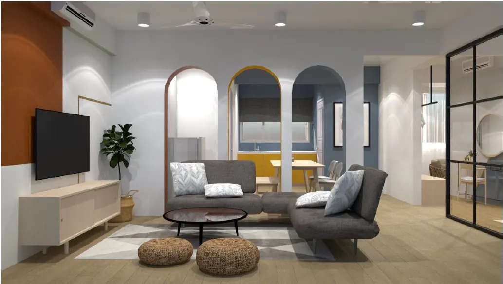 Zaques Hotel Room 3 3D Drawing